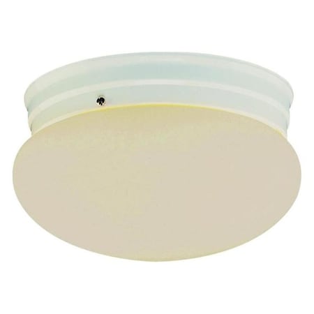 One Light White Opal Mushroom Glass Mushroom Flush Mount